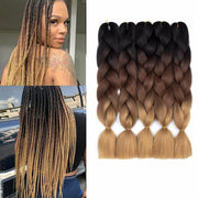 Coloured Jumbo Braiding Hair Extensions Braids Twist Hight Temperature Kanekalon - C1 V528-HAIRCOLOURSHADE-C191613