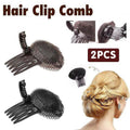 2Pcs Diy Invisible Hair Volume Increase Fluffy Puff Sponge Pad Clip Comb Girls V528-HAIRDRESSER-COFFEEBLACK-79844