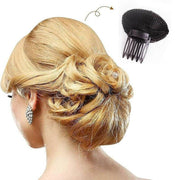 2Pcs Diy Invisible Hair Volume Increase Fluffy Puff Sponge Pad Clip Comb Girls V528-HAIRDRESSER-COFFEEBLACK-79844