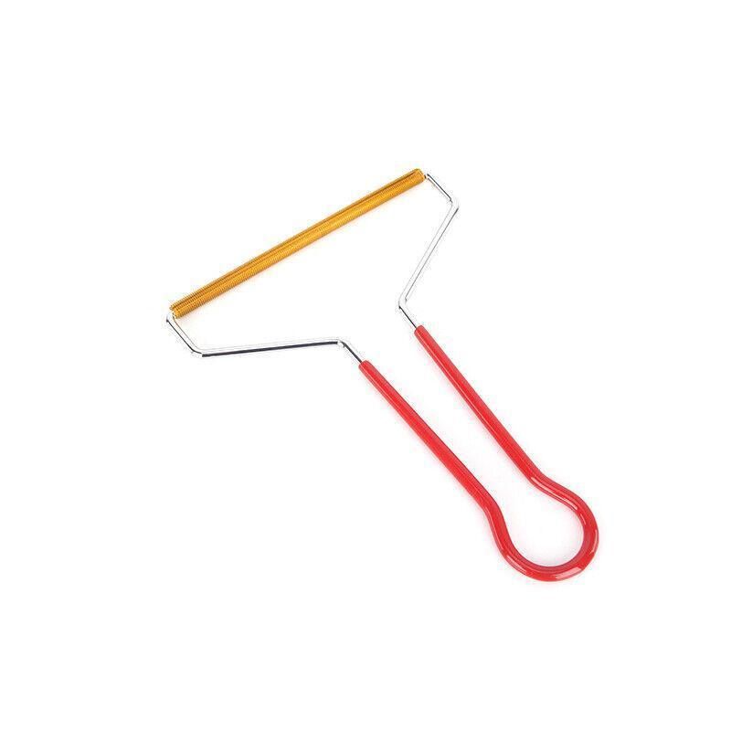 Lint Cleaner Pro Steel Manual Clothes Fluff Remover Fabric Sweater Fuzz Shaver - Red V528-HAIRREMOVAL-RED-81768