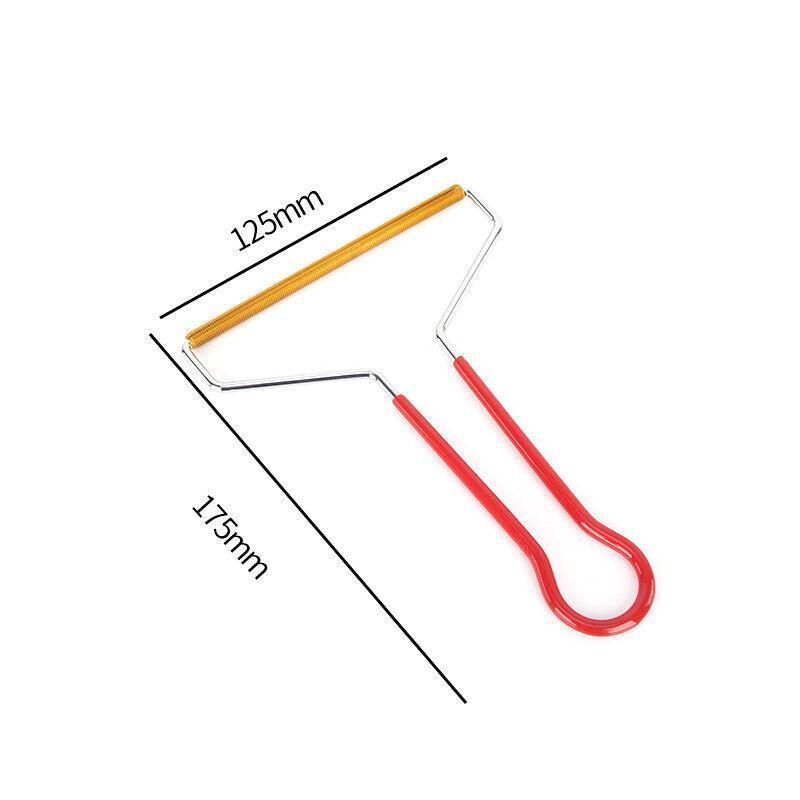 Lint Cleaner Pro Steel Manual Clothes Fluff Remover Fabric Sweater Fuzz Shaver - Red V528-HAIRREMOVAL-RED-81768