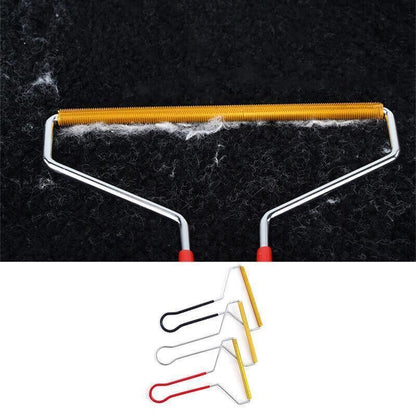 Lint Cleaner Pro Steel Manual Clothes Fluff Remover Fabric Sweater Fuzz Shaver - Red V528-HAIRREMOVAL-RED-81768