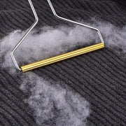 Lint Cleaner Pro Steel Manual Clothes Fluff Remover Fabric Sweater Fuzz Shaver - Silver V528-HAIRREMOVAL-SILVER-41936