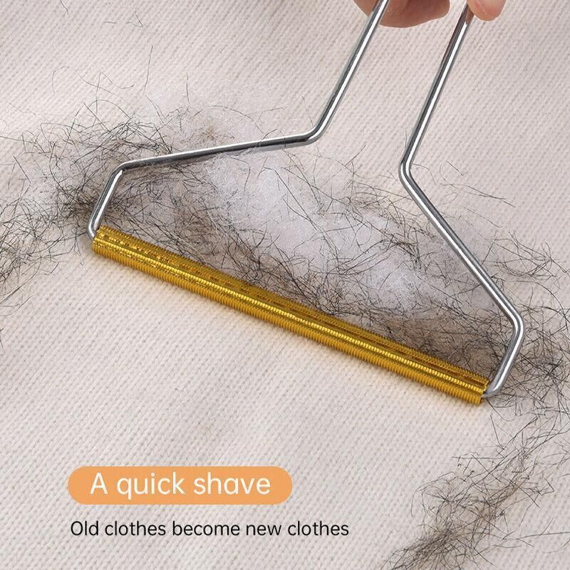 Lint Cleaner Pro Steel Manual Clothes Fluff Remover Fabric Sweater Fuzz Shaver - Silver V528-HAIRREMOVAL-SILVER-41936