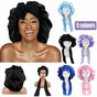 Sleeping Bonnet Hair Wrap Silk Satin Cap Women Elastic Night Hat Soft Headwear - Blue V528-HAIRWRAP-BLUE-108778
