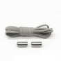 No Tie Locked Elastic Shoelace Shoe Lace Lazy Laces Sneakers Sports - Grey V528-HALFROUNDLACES-GREY-38742