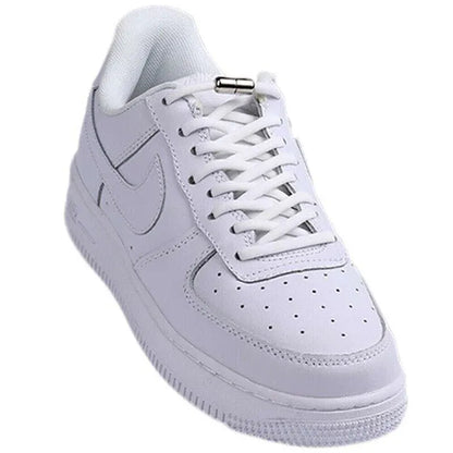 No Tie Locked Elastic Shoelace Shoe Lace Lazy Laces Sneakers Sports - Grey V528-HALFROUNDLACES-GREY-38742