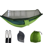 Camping Hammock Tent Set Double Outdoor Hanging Bed With Mosquito Net For Travel - Green V528-HAMMOCK-2-GREEN-456464