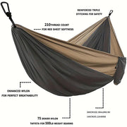 Outdoor Camping Hammock with Adjustable Strap Portable Hanging Bed Travel Swing V528-HAMMOCK-485475