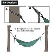 Outdoor Camping Hammock with Adjustable Strap Portable Hanging Bed Travel Swing V528-HAMMOCK-485475
