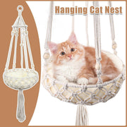 Macrame Cat Hammock Boho Style Kitty Hanging Swing Bed Pet Sleeping Bed Cat V528-HAMMOCK-840117