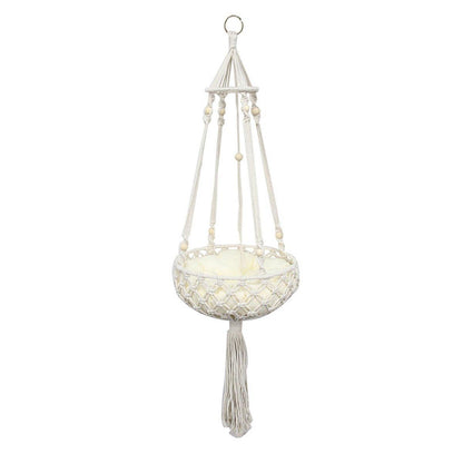 Macrame Cat Hammock Boho Style Kitty Hanging Swing Bed Pet Sleeping Bed Cat V528-HAMMOCK-840117