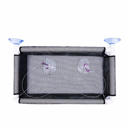 Cat Window Bed Suction Cup Hammock Black Breathable Hanging Seat 55x35cm V528-HAMMOCK-BLACK-55-35-4564645