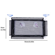 Cat Window Bed Suction Cup Hammock Black Breathable Hanging Seat 55x35cm V528-HAMMOCK-BLACK-55-35-4564645