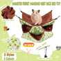 Hanging Hammock Nest Bed for Hamster Guinea Pig Ferret Rat Mice Cage Warmer Toy - Green Rabbit V528-HAMMOCK-GREENRABBIT-30658