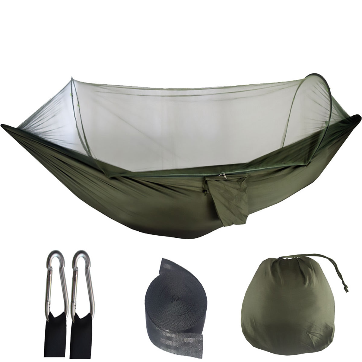 Camping Hammock Tent Set Double Outdoor Hanging Bed With Mosquito Net For Travel - Camouflage V528-HAMMOCK-MC-687312