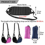 Travel Rest Hammock Office Foot Hammock Portable Rest for Relaxation Support - Navy Blue V528-HAMMOCK-NAVY-BLUE-364139
