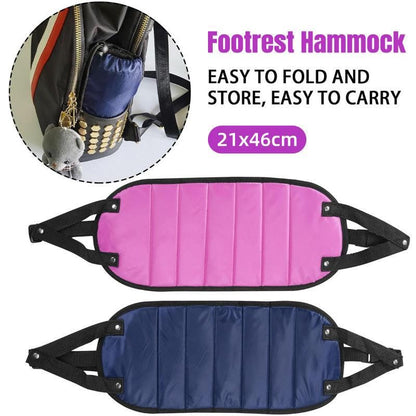 Travel Rest Hammock Office Foot Hammock Portable Rest for Relaxation Support - Navy Blue V528-HAMMOCK-NAVY-BLUE-364139