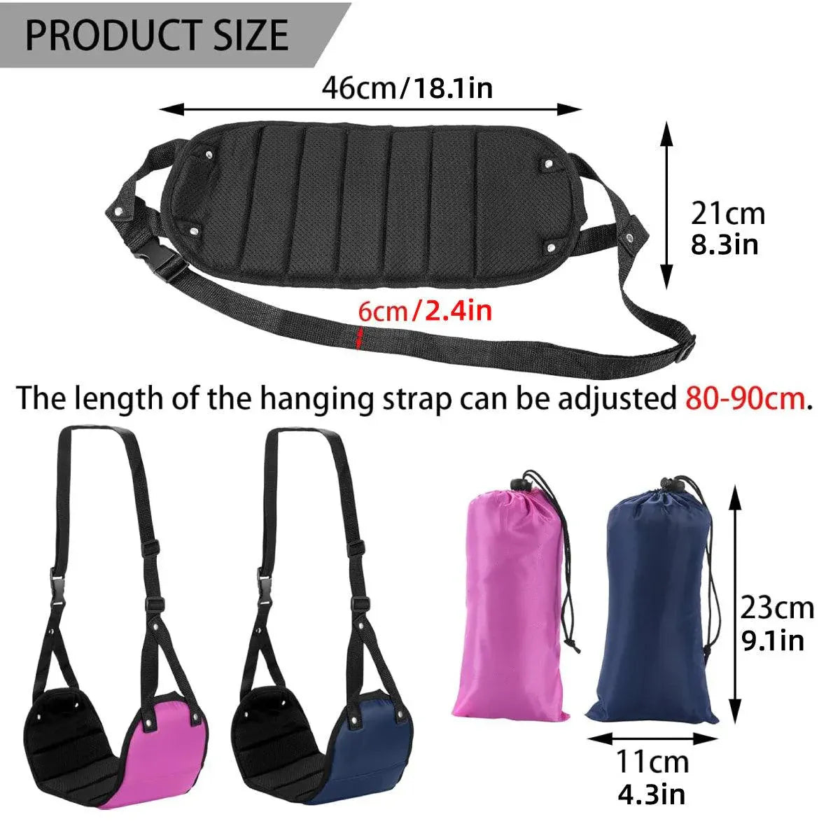 Travel Rest Hammock Office Foot Hammock Portable Rest for Relaxation Support - Rose Red V528-HAMMOCK-ROSE-RED-265263
