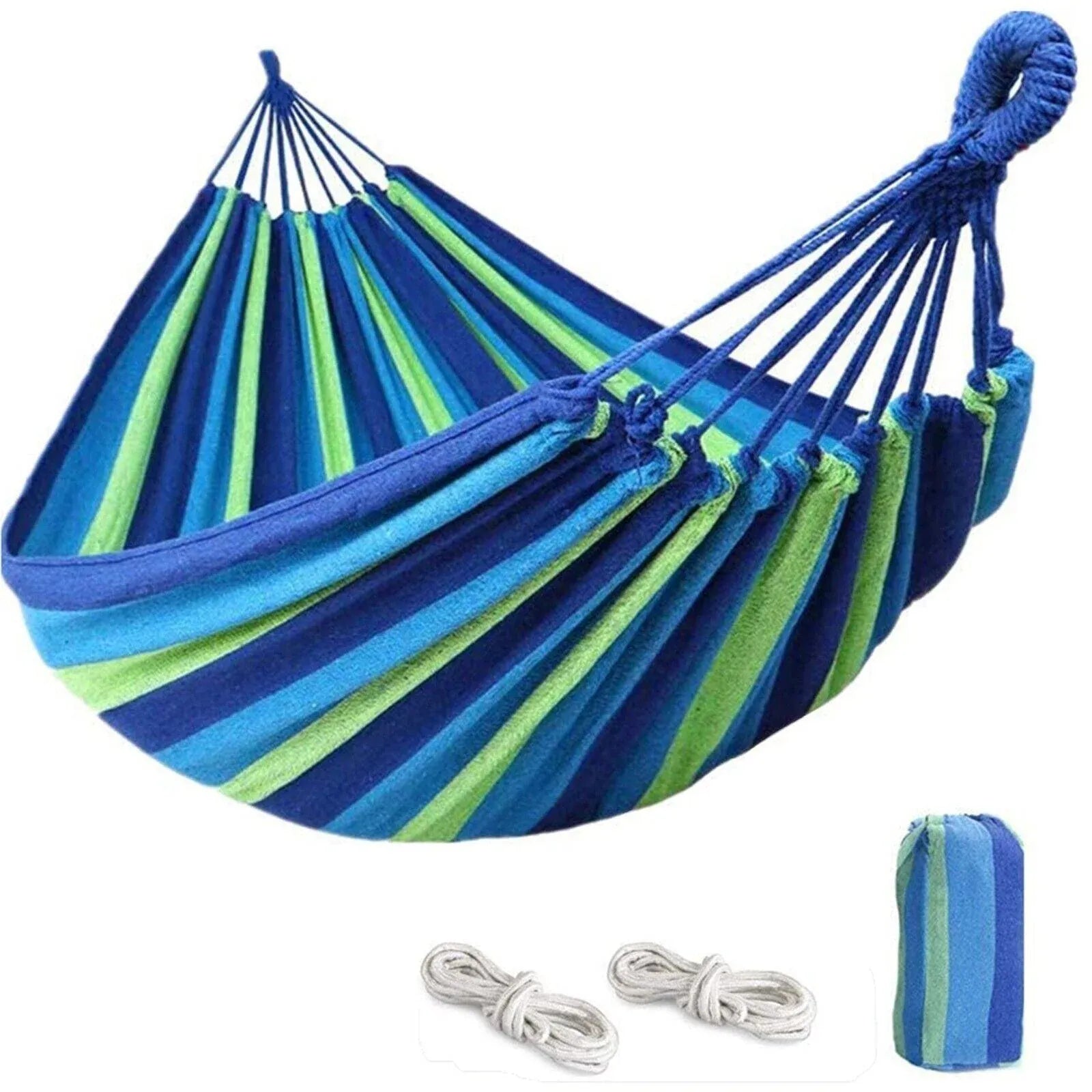 Double Outdoor Hammock 260x150cm with Straps for Camping Hanging Tree Bed - Red V528-HAMMOCKBED-RED-190156