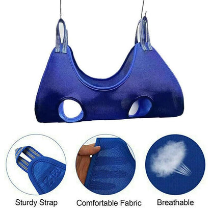 L Size Hammock Helper Pet Dog Cat Grooming Restraint Bags For Bathing Trimming Nail - Black V528-HAMMOCKHELPER-BLACK-L-552553