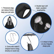 L Size Hammock Helper Pet Dog Cat Grooming Restraint Bags For Bathing Trimming Nail - Black V528-HAMMOCKHELPER-BLACK-L-552553