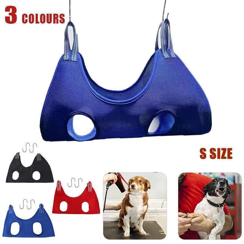 S Size Hammock Helper Pet Dog Cat Grooming Restraint Bags for Bathing Trimming Nail - Red V528-HAMMOCKHELPER-RED-S-584156