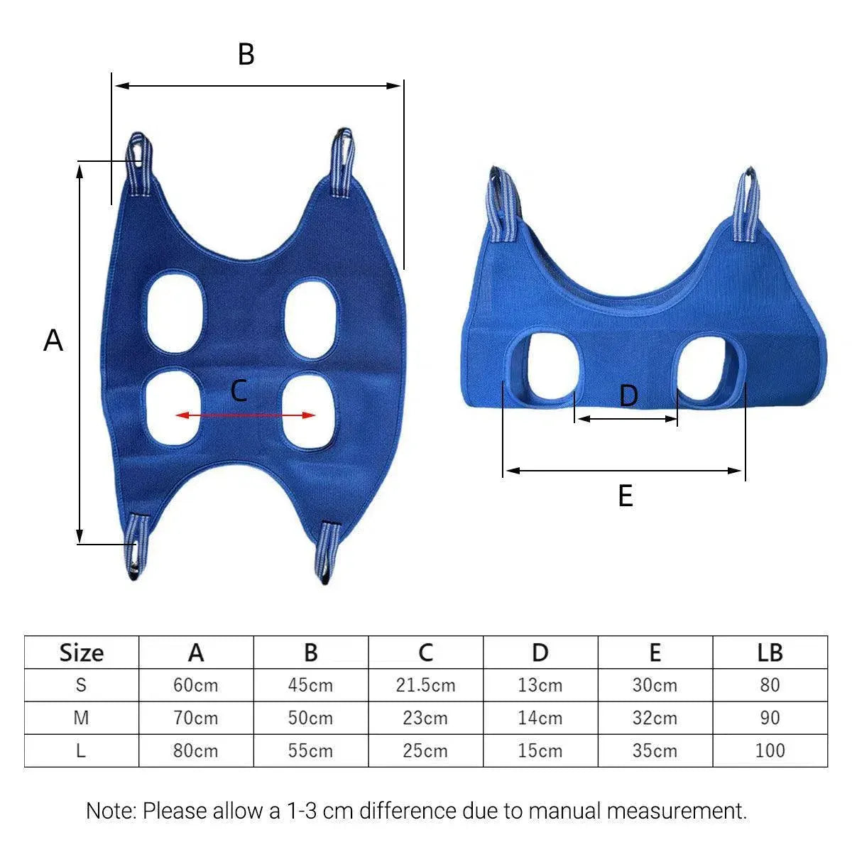 S Size Hammock Helper Pet Dog Cat Grooming Restraint Bags for Bathing Trimming Nail - Red V528-HAMMOCKHELPER-RED-S-584156