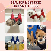 S Size Hammock Helper Pet Dog Cat Grooming Restraint Bags for Bathing Trimming Nail - Red V528-HAMMOCKHELPER-RED-S-584156