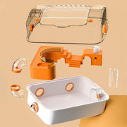 Acrylic Tunnel Hamster Cage Gold Wire Bite Proof Luxury Small Pet Habitat V528-HAMSTER-CAGE-569970
