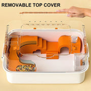 Acrylic Tunnel Hamster Cage Gold Wire Bite Proof Luxury Small Pet Habitat V528-HAMSTER-CAGE-569970