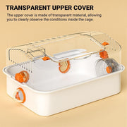 Acrylic Tunnel Hamster Cage Gold Wire Bite Proof Luxury Small Pet Habitat V528-HAMSTER-CAGE-569970