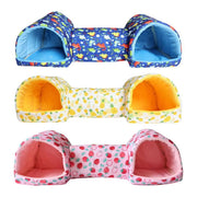 Small Pet Hamster Nest House Cotton Tunnel Comfortable Bedding for Hamsters - Pink V528-HAMSTER-HOUSE-PINK-809888