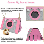 Hamster Tent Small Pet Hideout Pig Possum House Cool Triangle Nest Shelter - Green V528-HAMSTER-TENT-GREEN-108662