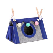 Hamster Tent Small Pet Hideout Pig Possum House Cool Triangle Nest Shelter - Green V528-HAMSTER-TENT-GREEN-108662