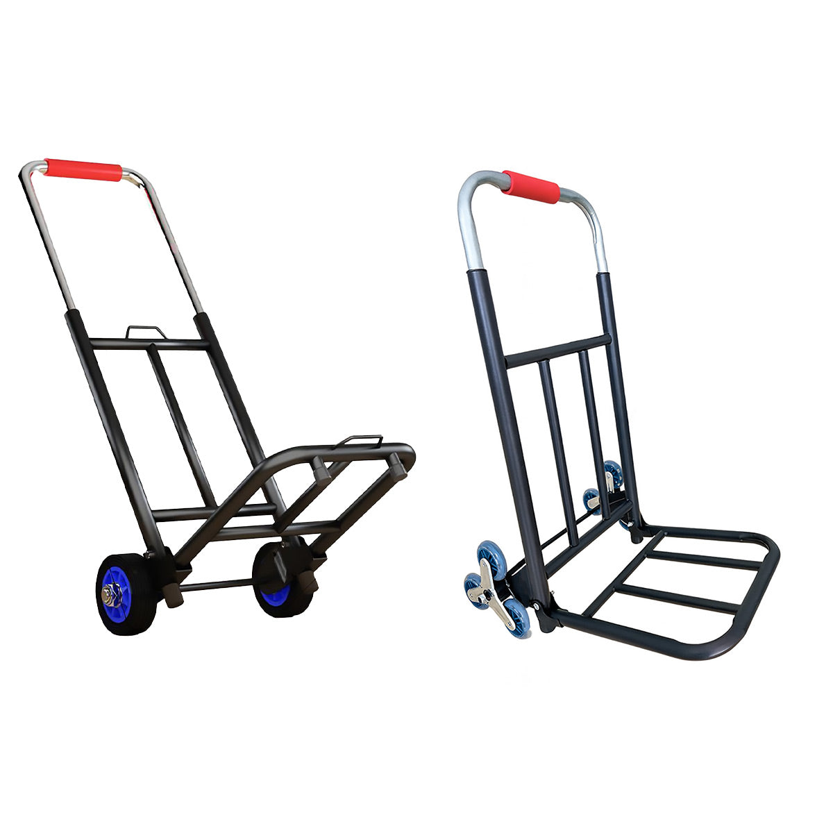 Folding Hand Trolley Heavy Duty Solid Wheel or Stair Climber Tri Wheel for Moving - Stair Climber V528-HAND-CART-867967