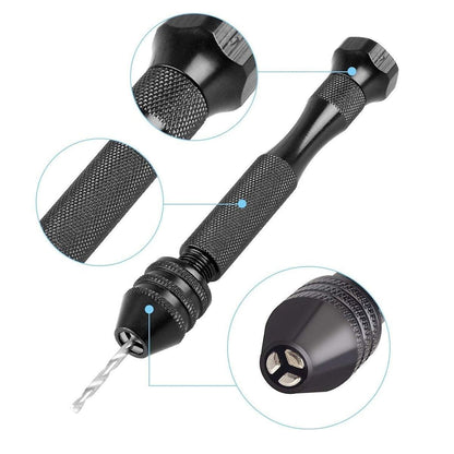 49pcs Mini Hand Drill Vise Hand Bits Twist Woodworking Set Precision Pin Tool V528-HAND-DRILL-49PCS-517951