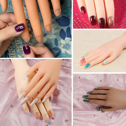 Manicure Practice Hand Mould Simulation Fake Hand Desktop Holder for Nail Art V528-HAND-MODEL-HOLDER-469177
