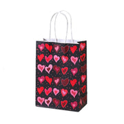 30x Valentines Day Love-Themed Tote Bag Elegant Kraft Paper Handbag Lightweight - Y168 V528-HANDBAG-30PCS-Y168-814528