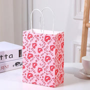 30x Valentines Day Love-Themed Tote Bag Elegant Kraft Paper Handbag Lightweight - Y171 V528-HANDBAG-30PCS-Y171-716502