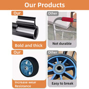 Folding Hand Trolley Heavy Duty Solid Wheel or Stair Climber Tri Wheel for Moving - Flat Ground V528-HANDCART-BLACK-76857