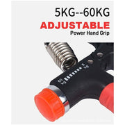 Adjustable Power Hand Grip Forearm Exerciser Gripper Strengthener Trainer 5-60Kg - Black V528-HANDGRIP-BLACK-614833