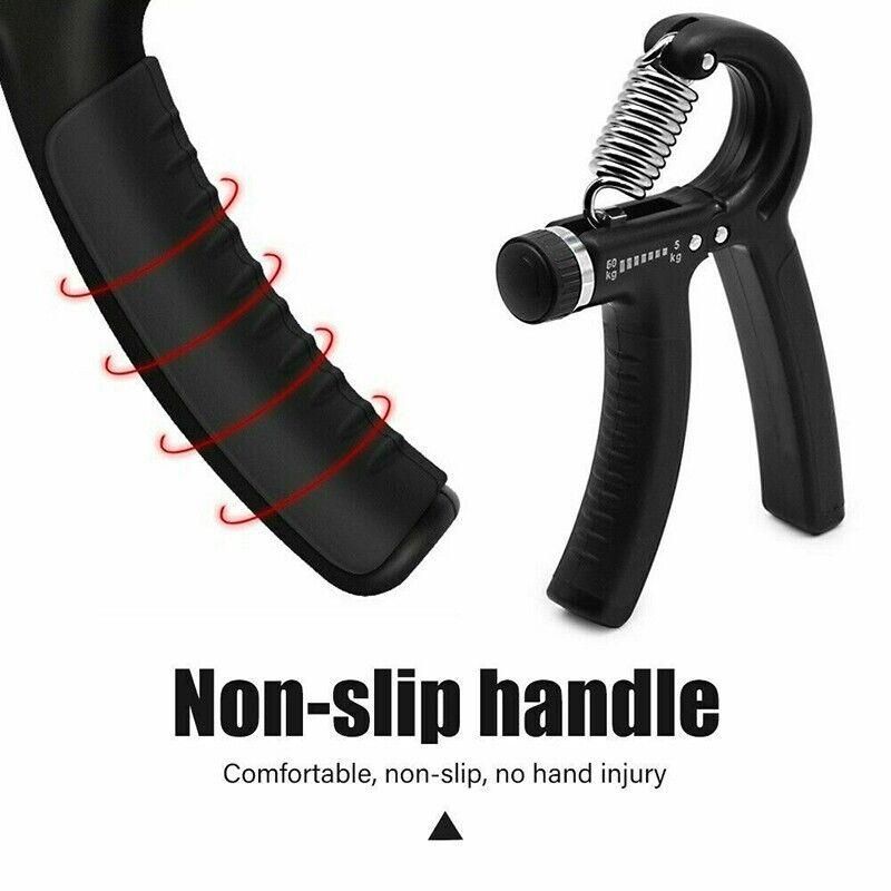 Adjustable Power Hand Grip Forearm Exerciser Gripper Strengthener Trainer 5-60Kg - Blue V528-HANDGRIP-BLUE-911195