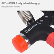 Adjustable Power Hand Grip Forearm Exerciser Gripper Strengthener Trainer 5-60Kg - Grey V528-HANDGRIP-GREY-183236