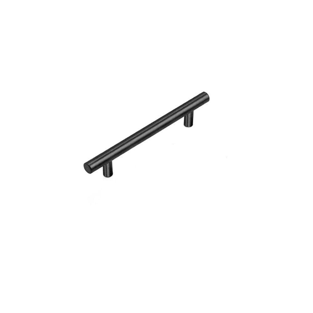 5PCS Black Kitchen Cabinet Door Handles Stainless Steel Door Drawer Pull T Bar - 50mm V528-HANDLE-BLACK-50MMSINGLEHOLE-5PCS