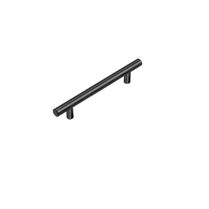 5PCS Black Kitchen Cabinet Door Handles Stainless Steel Door Drawer Pull T Bar - 50mm V528-HANDLE-BLACK-50MMSINGLEHOLE-5PCS