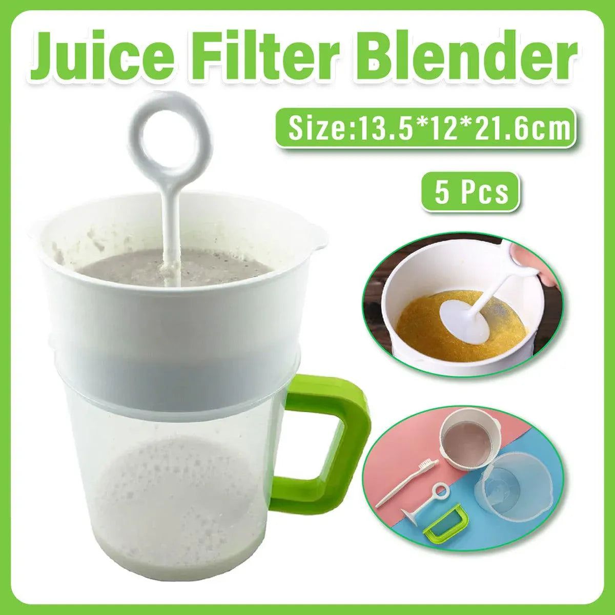 5Pcs Soya Milk Strainer for Soya Milk Machine Stirring Filter Kitchen Tools V528-HANDLE-CUP-SET-5PCS-572584