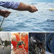 Frisbee Hand Casting Fishing Net Easy Throw Bait Net Swinging Tackle Gear - 300cm