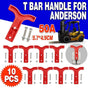 10X Red T Bar Handle For Anderson Style Plug Connectors Tool 50Amp 12-24V 6Awg V528-HANDLE-RED-10PCS-24401