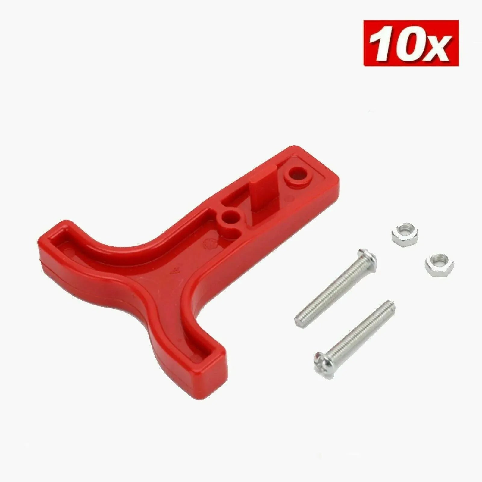 10X Red T Bar Handle For Anderson Style Plug Connectors Tool 50Amp 12-24V 6Awg V528-HANDLE-RED-10PCS-24401